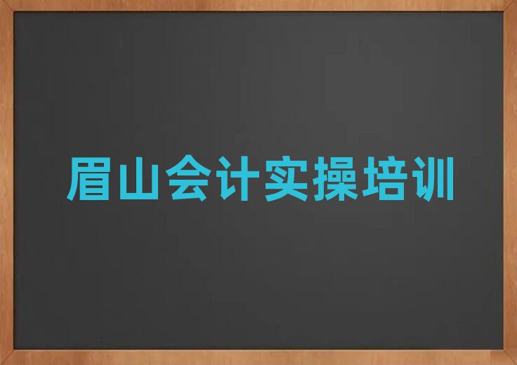 眉山彭山區(qū)會(huì)計(jì)實(shí)操培訓(xùn)班晚班