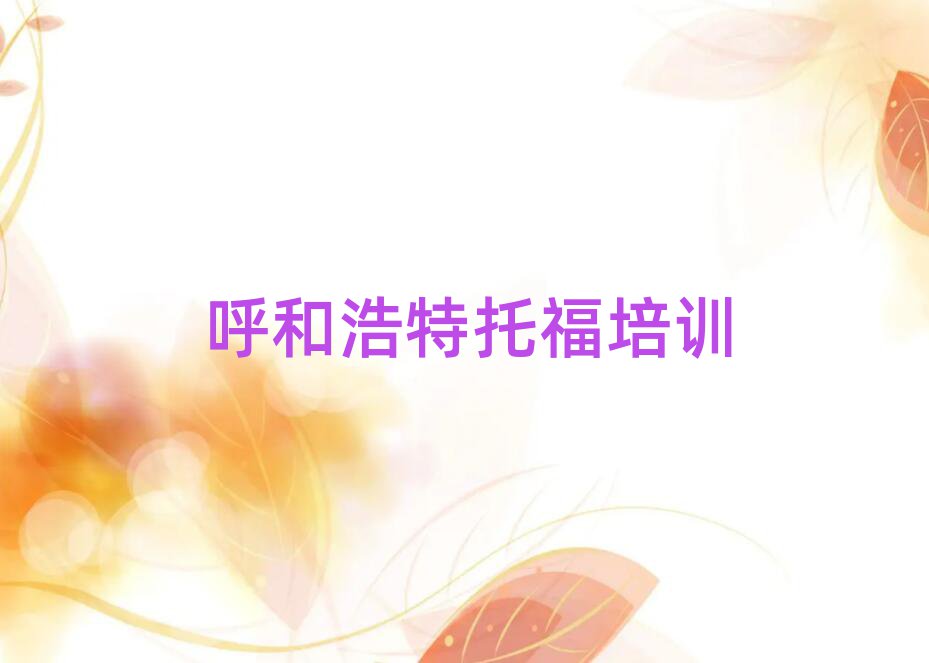呼和浩特比較好的托福培訓(xùn)班排名更新