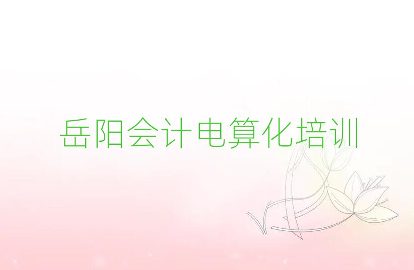 岳陽會計電算化網絡教學